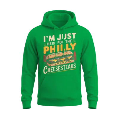 Funny Philly Cheesesteak Unisex Hoodie - Irish Green