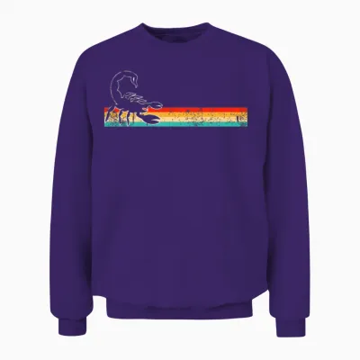 Scorpion Retro Unisex Sweatshirt - Purple