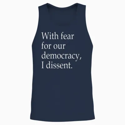I Dissent Unisex Tank Top - Navy