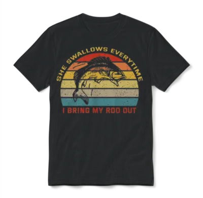 Funny Fishing for Fisherman Unisex T-Shirt - Black
