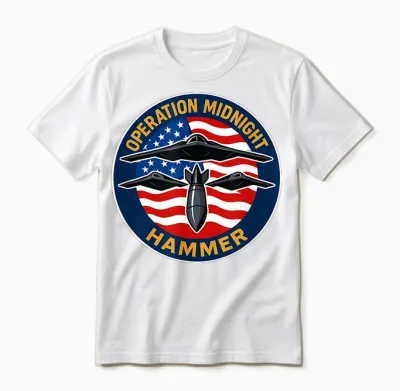 Operation Midnight Hammer - Usa Flag Midnight Hammer Unisex T-Shirt - White