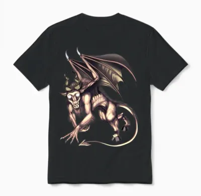Jersey Devil Cryptid Creature Unisex T-Shirt - Black