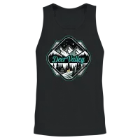 Retro Deer Valley Ski — Wildlife Unisex Tank Top - Black – 2