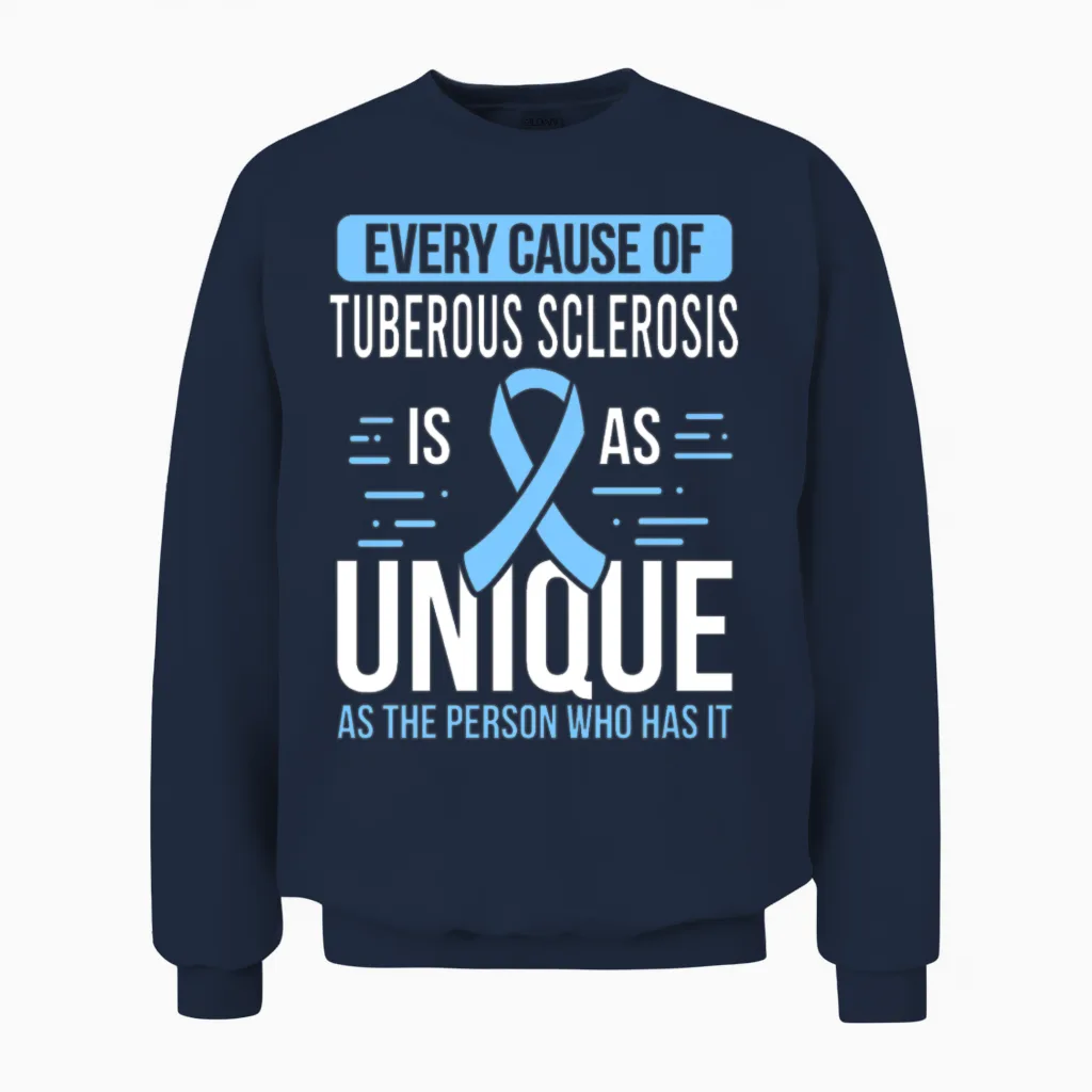 Tuberous Sclerosis Complex Tsc Month Day Warrior Unisex Sweatshirt in Navy