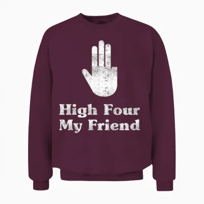 High Four My Friend Amputee Hands Limb Amputation Unisex Sweatshirt - Maroon