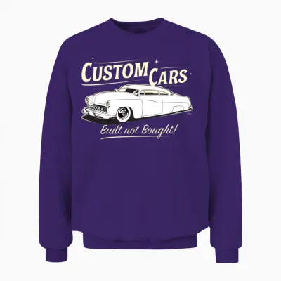 Custom Cars - Built Not Bought - Mercury Unisex Sweatshirt - Purple