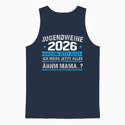 Jugendweihe 2026 Mädchen Junge Unisex Tank Top - Navy