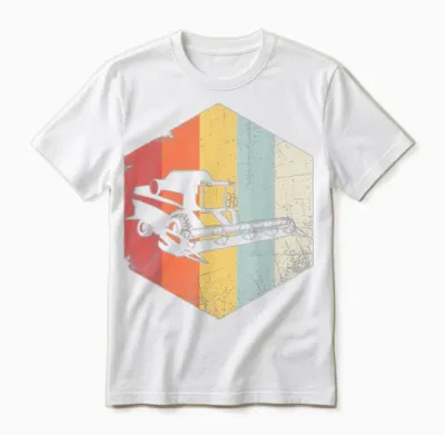Combine Harvester Retro Unisex T-Shirt - White