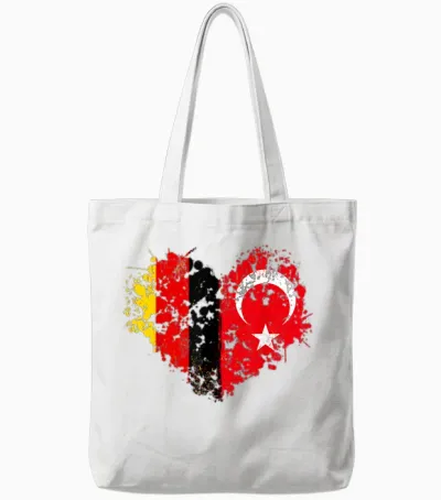 Türkische Flagge Outfit Ideen Für Kinder & Deutschland Türken Flagge Tote Bags - White