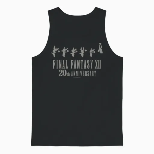 Final Fantasy Annivasary Collection Ffxii Moogles Unisex Tank Top - Black