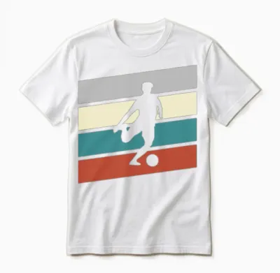 Soccer Retro Unisex T-Shirt - White