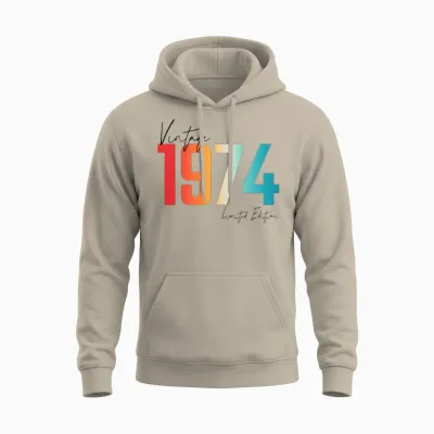 Vintage 1972 Limited Edition Unisex Hoodie - Sand