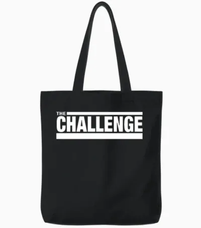 Mtv the Challenge Logo Tote Bags - Black