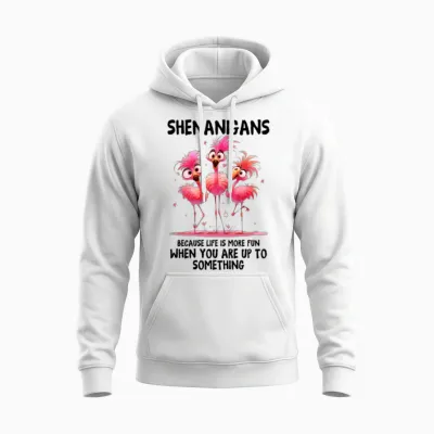 Shenanigans Unisex Hoodie - White