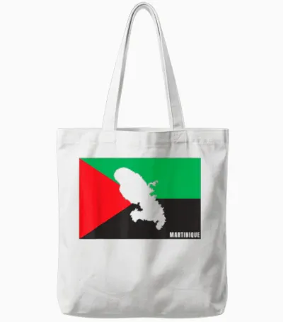 Drapeau Et Carte Martinique 972 Cadeau Martiniquais Tote Bags - White