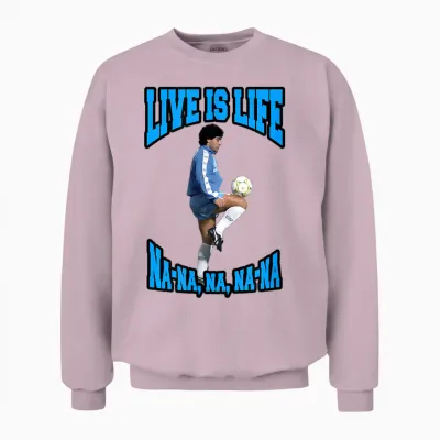 Maradona Opus Unisex Sweatshirt - Light Pink