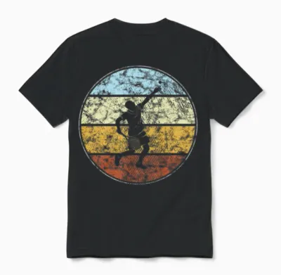 Tennis Retro Unisex T-Shirt - Black