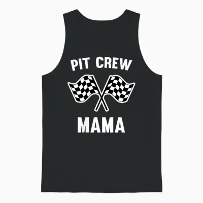 Rennwagen Geburtstag Matching Racing Family Mama Pit Crew Unisex Tank Top - Black