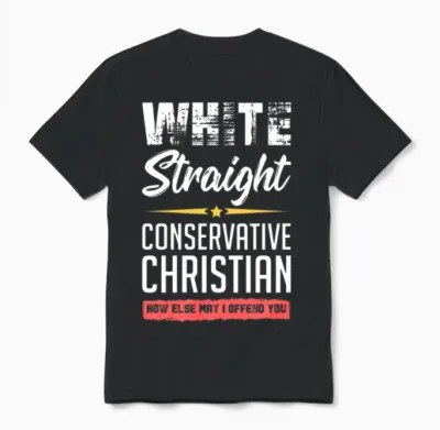 Funny Political Conservative Christian Gift Idea Unisex T-Shirt - Black