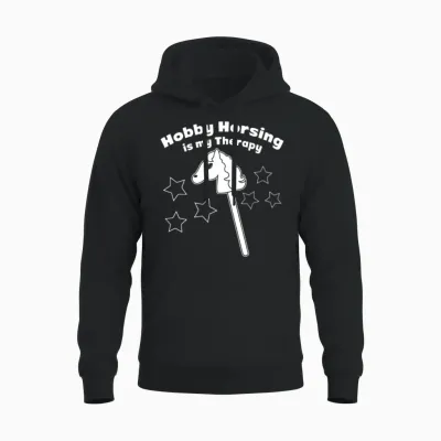 Hobby Horsing Joke Hobby Horse Unisex Hoodie - Black
