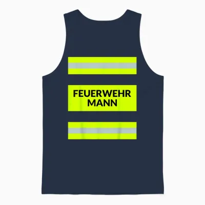 Feuerwehr Feuerwehrmann Kostüm Karneval Fasching Beruf Unisex Tank Top - Navy