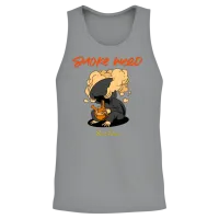 Cartoon Art Smoke Weed Unisex Tank Top - Sport Grey – 2