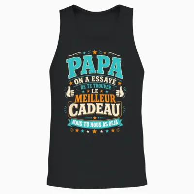 Dad Gift Humour Father's Day Unisex Tank Top - Black