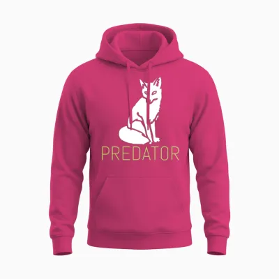 Predator Fox Unisex Hoodie - Heliconia