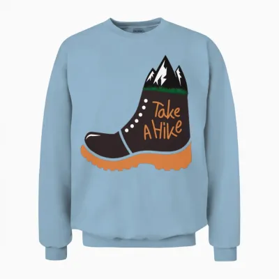 Take a Hike Unisex Sweatshirt - Light Blue