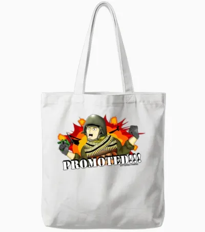 Promoted! Hank & Jed Tote Bags - White
