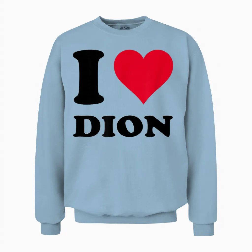 J'aime Dion Unisex Sweatshirt in Light Blue