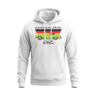 2 Plus 2 Ravenna Green Unisex Hoodie - White