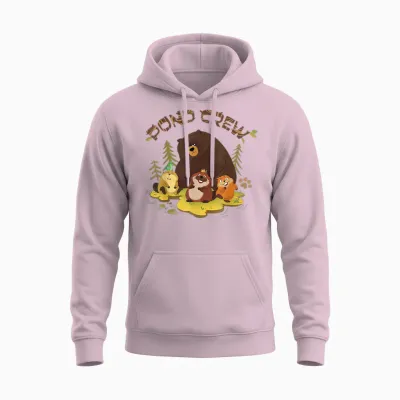 Disney and Pixar's Hoppers Pond Crew Beaver Mabel & Friends Unisex Hoodie - Light Pink