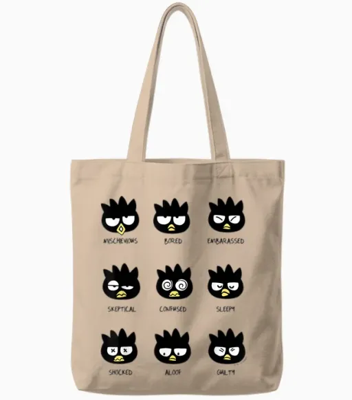 Badtz - Maru Different Moods Tote Bags - Natural
