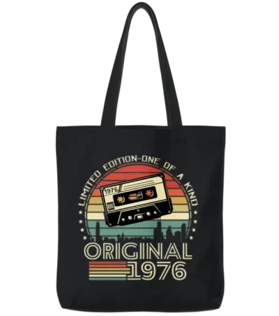 1976 Birthday Gift - Limited Edition Tote Bags - Black