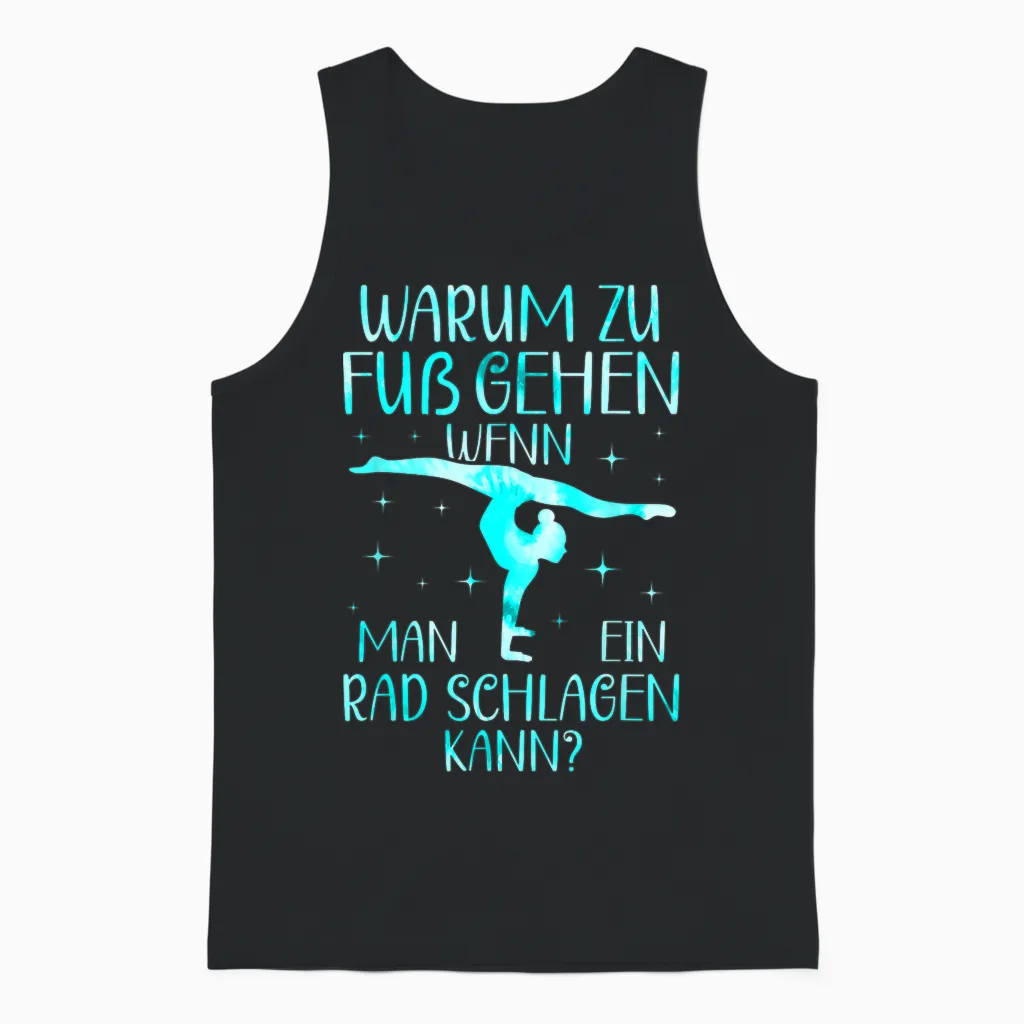 Artistic Gymnastics Gymnastics Gymnastics Gymnast Girl's T-Shirt, Black Unisex Tank Top in Black