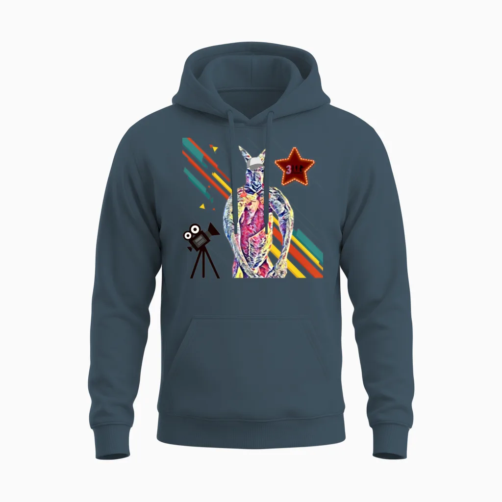 Kangaroo Super Star Unisex Hoodie in Dark Heather