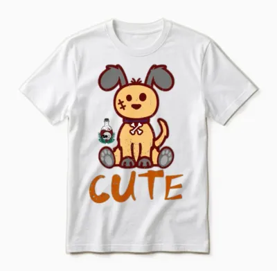 Cute but Creepy Funny Unisex T-Shirt - White