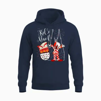 Cologne Cathedral Clown Cologne Alaaf Confetti Carnival Fashion Parade Unisex Hoodie - Navy
