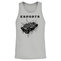 Esports Gaming Design Unisex Tank Top - Ash – 2