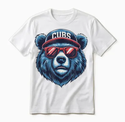 Style Cubs Name Retro for Men Women Kids Girl Unisex T-Shirt - White