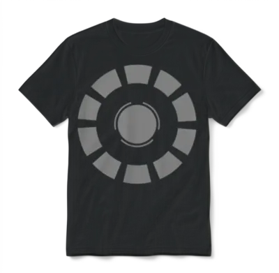 Arc Reactor Unisex T-Shirt - Black