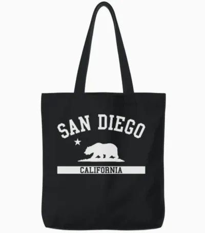 San Diego Tote Bags - Black