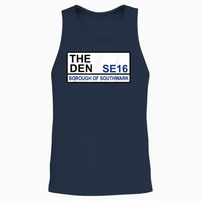 Millwall the Den Iconic Street Unisex Tank Top - Navy