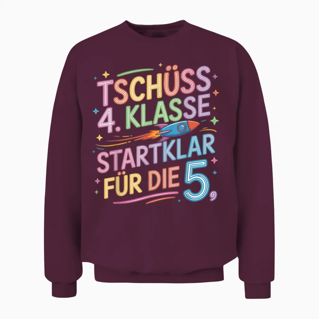 Abschluss Grundschule 2026 Grundschule Absolvent Abgänger Unisex Sweatshirt in Maroon