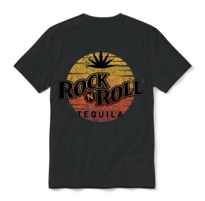 Rock N Roll Tequila Third Collection Unisex T-Shirt - Black