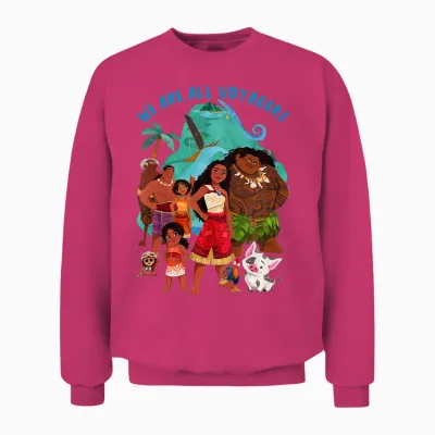 Kids Moana 2 We Are All Voyagers T-Shirt, White, 2 Unisex Sweatshirt - Heliconia