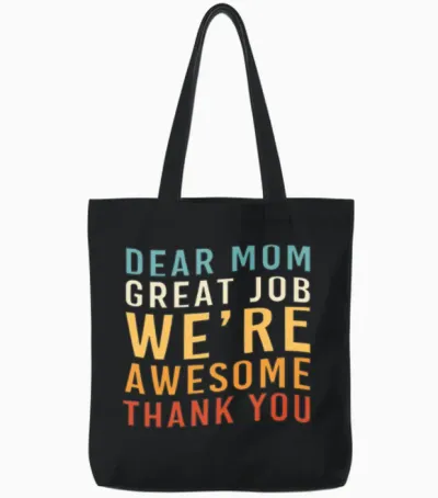 Single Mom Mothers Day Single Parent Tote Bags - Black