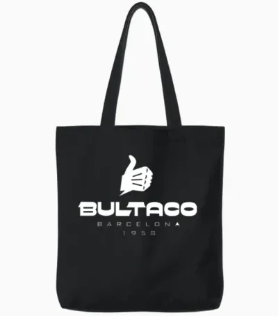 Bultaco Tote Bags - Black