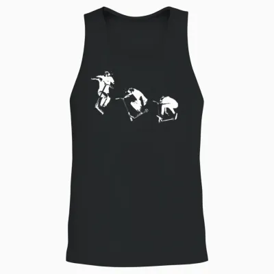 Scooter Stunt Gift Unisex Tank Top - Black